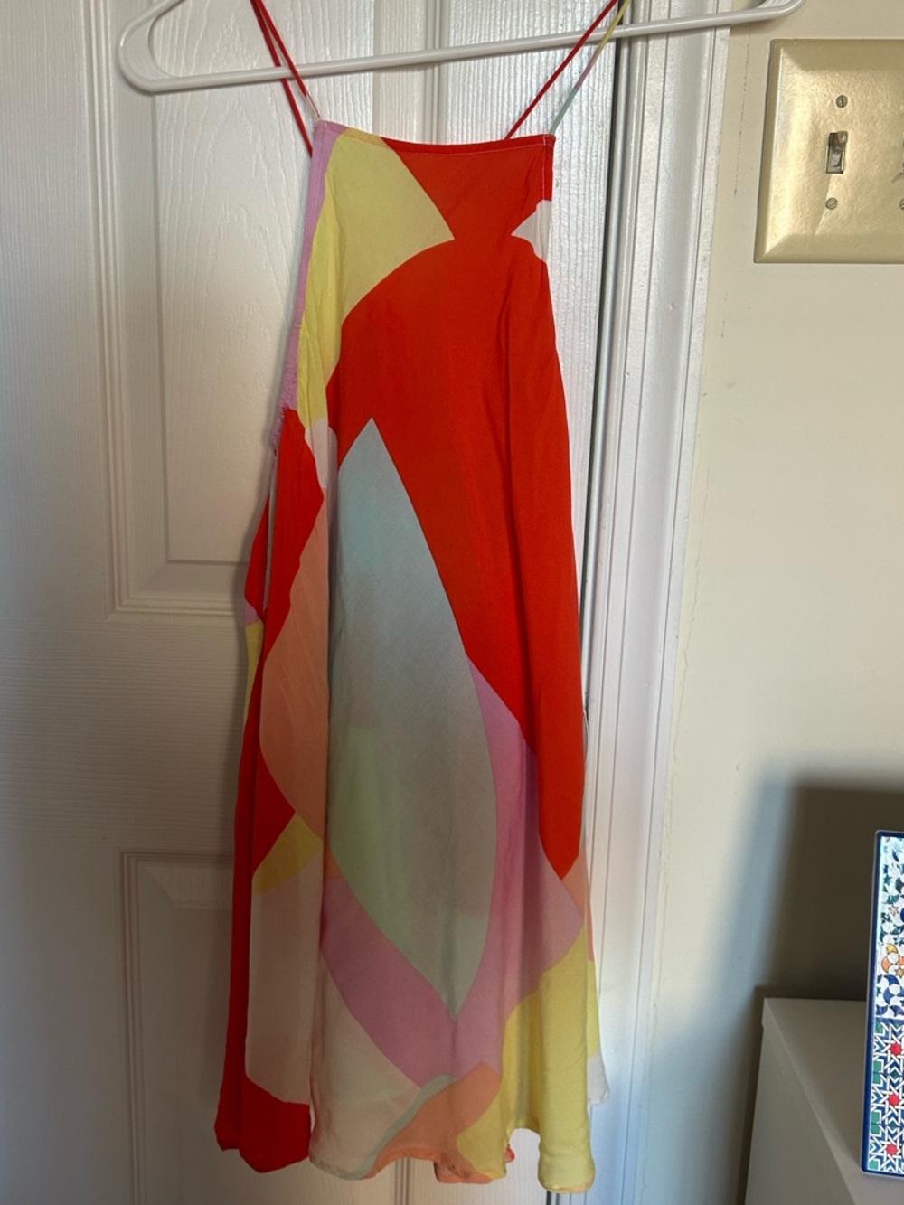 Free People Colorblock Tie Dress
